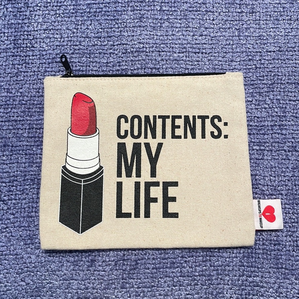 MAKE UP BAG BY BREAKUPS TO MAKEUP.